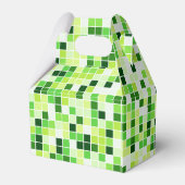 プールタイル、緑のモザイクタイル、幾何学的パターン フェイバーボックス (裏面サイド)