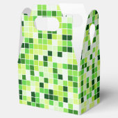 プールタイル、緑のモザイクタイル、幾何学的パターン フェイバーボックス (オープン)