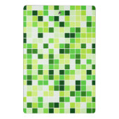 プールタイル、緑のモザイクタイル、幾何学的パターン ミニクリップボード (裏面)