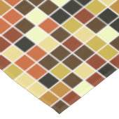 プールタイル、茶色のモザイクタイル、幾何学的パターン テーブルクロス (アングル)