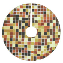 プールタイル、茶色のモザイクタイル、幾何学的パターン