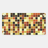 プールタイル、茶色のモザイクタイル、幾何学的パターン 横断幕 (横)