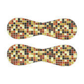 プールタイル、茶色のモザイクタイル、幾何学的パターン 野球ボール (パネル)