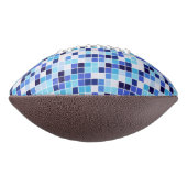 プールタイル、青モザイクタイル、幾何学的パターン アメリカンフットボール (回転90)