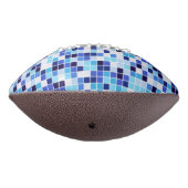 プールタイル、青モザイクタイル、幾何学的パターン アメリカンフットボール (回転270)