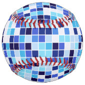 プールタイル、青モザイクタイル、幾何学的パターン ソフトボール (裏面)