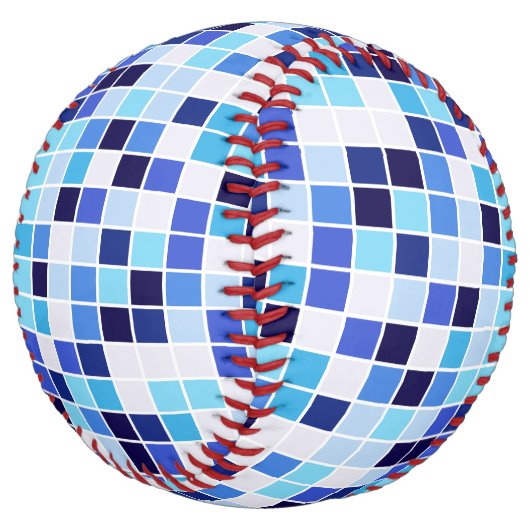 プールタイル、青モザイクタイル、幾何学的パターン ソフトボール (アングル)