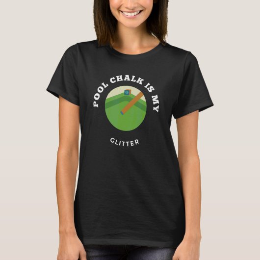 プールチョークビラードテーブル Tシャツ (正面)