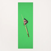 プールテーブルキュースティックとボール ヨガマット (正面)