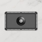 プールテーブル暗い名刺 名刺 (裏面)