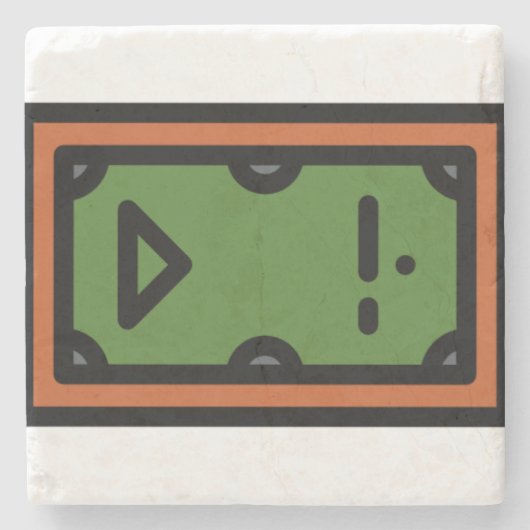 プールテーブル ストーンコースター (正面)