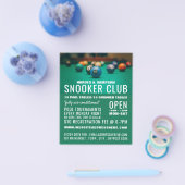 プールテーブル、プールクラブ、スヌーカーク広告ラブズ チラシ (シングル)