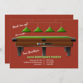 プールテーブル 招待状 (正面/裏面)