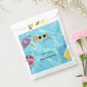 プールバースデーパーティーお祝いテーマ フェイバーバッグ (封をした状態)