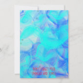 プールバースデーパーティーカスタム 招待状 (裏面)