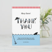 プールパイレーツパーティーサンキューノートカード サンキューカード (スタンド正面)