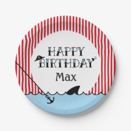 プールパイレーツパーティー紙プレート ペーパープレート