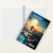 プールパティオアットサンライズオーバービューマイアミビーチ ノートブック (内側)