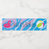 プールパーソナライズされたパーティーウォーターボトルラベル ペットボトルラベル (シングルラベル)