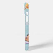 プールパーソナライズされたフロッリラックストに登場する夏の女性 Case-Mate iPhoneケース (裏面 / 左)