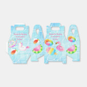 プールパーティがギフトボックスを引き立てる フェイバーボックス (折り畳みなし)