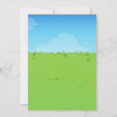 プールパーティの招待状スプラッシュプール誕生日 招待状 (裏面)