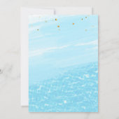 プールパーティの招待状トロピカルパーティープールパーティー 招待状 (裏面)