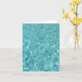 プールパーティの招待状 カード (黄色い花)