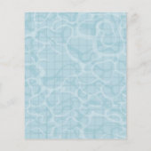 プールパーティの招待状 チラシ (裏面)