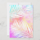 プールパーティの招待状 |プールパーティー誕生日 招待状 (裏面)