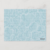 プールパーティの招待状 ポストカード (裏面)