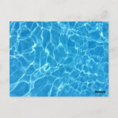 プールパーティの招待状 ポストカード (裏面)