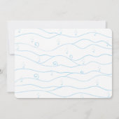 プールパーティの招待状 招待状 (裏面)