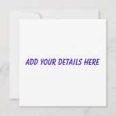 プールパーティの招待状 招待状 (裏面)