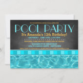 プールパーティの招待状 招待状 (正面)