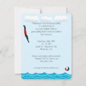 プールパーティの招待状 招待状 (裏面)