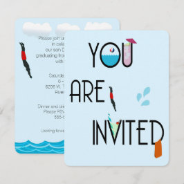 プールパーティの招待状 招待状