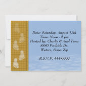 プールパーティの招待状 招待状 (裏面)