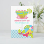 プールパーティの招待状 招待状 (スタンド正面)