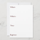 プールパーティの招待状 招待状 (裏面)