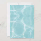 プールパーティの招待状 案内状 (裏面)