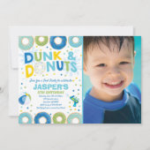プールパーティの招待状Dunk And Donutsプールパーティー 招待状 (正面)