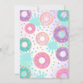 プールパーティの招待状Dunk And Donutsプールパーティー 招待状 (裏面)