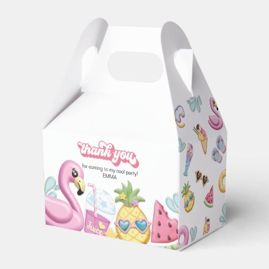 プールパーティーありがとう フェイバーボックス (正面サイド)