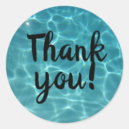 プールパーティーありがとう！  ラウンドシール