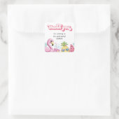 プールパーティーお気に入りラベル スクエアシール (バッグ)