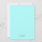 プールパーティーお祝い招待状 招待状 (裏面)