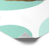 プールパーティーかわいいカピバラとピンクフラミンゴ浮き ポスター (角)