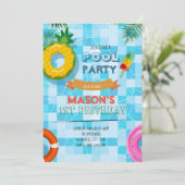 プールパーティーのお誘い 招待状 (スタンド正面)