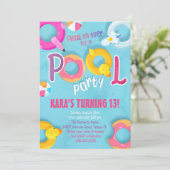 プールパーティーのご招待 招待状 (スタンド正面)